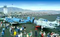 The Aviation Heritage Display representing over 100 years of flying history at Stead Airport in Reno, Nevada
